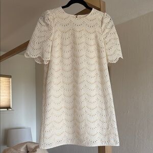 Sezane eyelet dress 
Size small (34) US size 2 
perfect condition